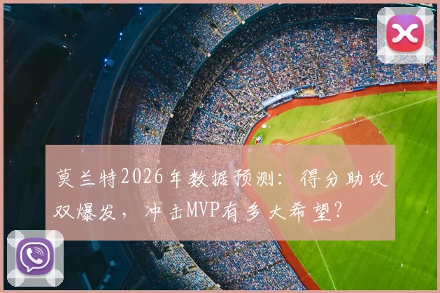 莫兰特2026年数据预测:得分助攻双爆发,冲击MVP有多大希望?